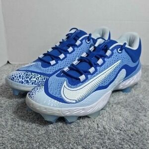 Nike Alpha Huarache Elite 4 Low MCS Baseball Cleats Mens Size 13 DX6962-415 Blue